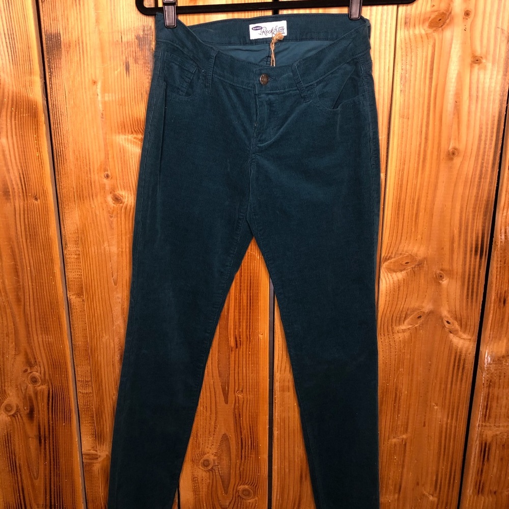 Old Navy Emerald Green Corduroy Skinny Jeans